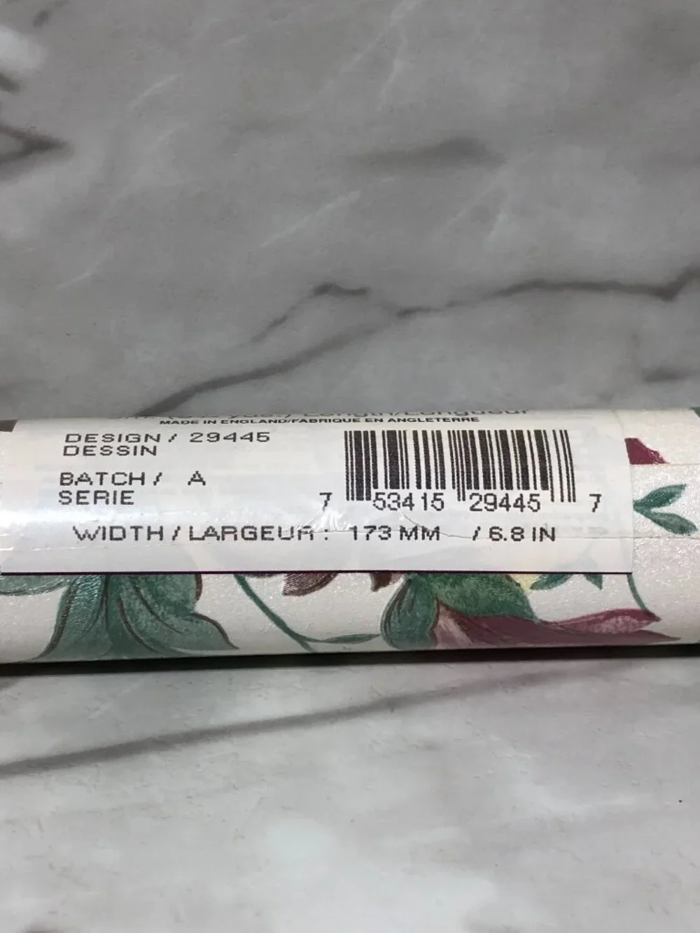 Concord Wallcoverings Wallpaper Vinyl Border Floral Granny Cottagecore